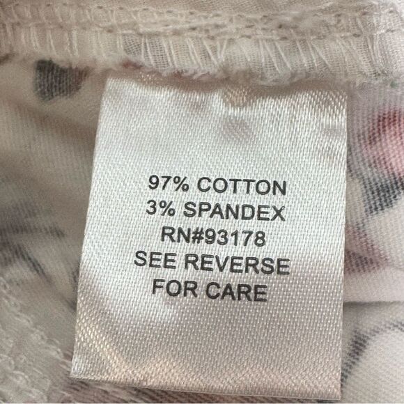 Workshop Republic floral print raw edge cut off shorts size 4 - Picture 4 of 7